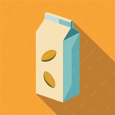 Premium Vector | Almond milk food vector illustration