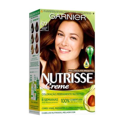 Coloração Nutrisse Garnier 677 Chocolate Intenso Garnier Nutrisse