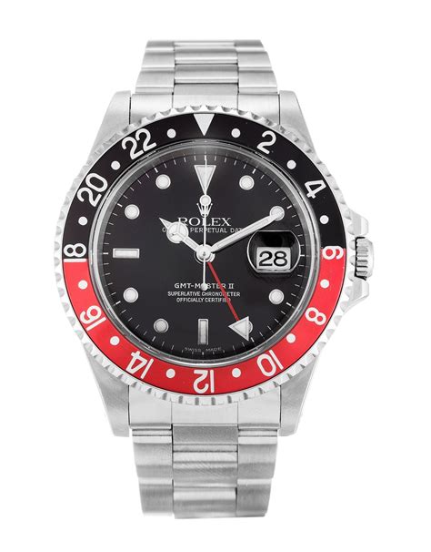 Rolex Gmt Master Ii Black Steel Masculino Mm Caso Ver