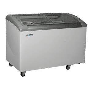 Ekg Dl Curve Glass Top Freezer Elanpro