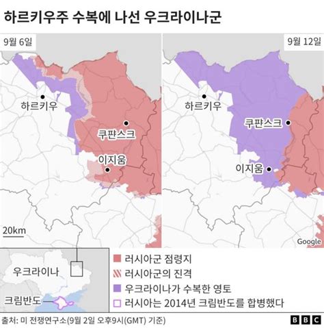 러시아 우크라이나 전쟁 전환점 맞았나 Bbc News 코리아