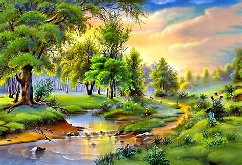 Nature Paintings Wallpaper 6