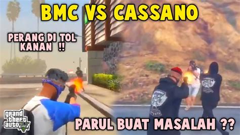 BMC VS CASSANO PERANG DI TOL KANAN GTA V ROLEPLAY YouTube