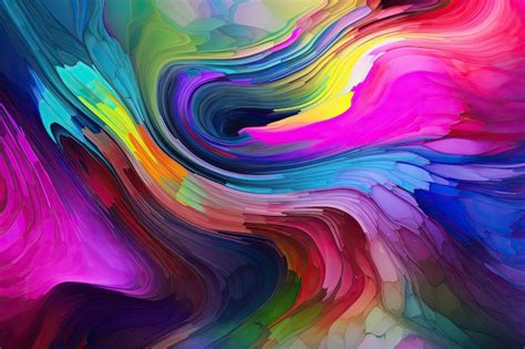 Premium Ai Image A Colorful Abstract Painting With A Swirl Of Colors