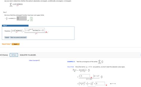 Solved Use Any Test To Determine Whether The Series Is Chegg