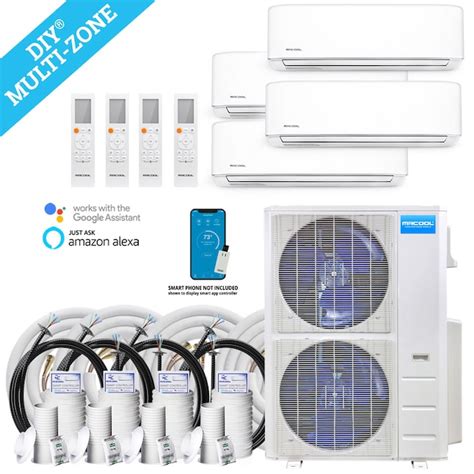 Mrcool Diy Series Quad Or More Zone 48000 Btu 20 5 Seer Ductless Mini Split Air Conditioner Heat