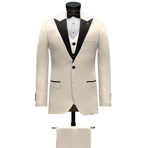 Enzo Custom Super S Black And Ivory Solid Atlantic P Tuxedo