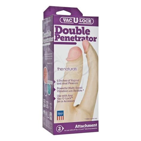 Vac U Lock Double Penetrator Realistic Dildos Sex Toys For Women