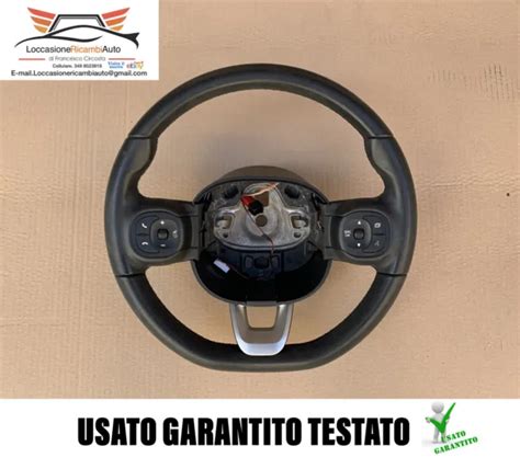 VOLANTE STERZO CON Comandi In Pelle Fiat Panda 3 Serie Anno 2019