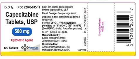 Capecitabine - FDA prescribing information, side effects and uses