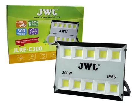 Reflector Led Cob Ultradelgado C Agua W Luz Blanca Jwj Color De La