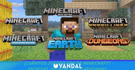 Minecraft - Cuántos juegos hay y diferencia