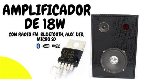 Amplificador De Sonido 18W Con TDA2030 YouTube