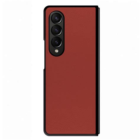 Capa Samsung Z Fold Efeito Pele Magn Tica Vermelho Copertini