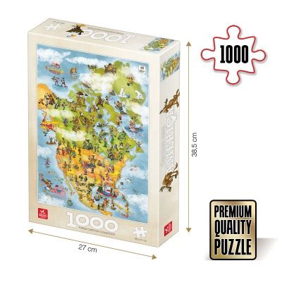 Puzzle Carte De L Am Rique Du Nord Dtoys Pi Ces Puzzles