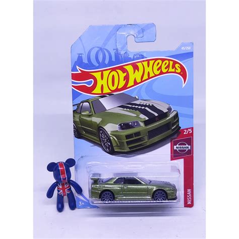Jual Hot Wheels 1 64 Nissan Skyline R34 Green Shopee Indonesia
