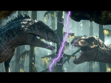 GIGANOTOSAURUS Vs TYRANOSAURUS REX At BIOSYNC JURASSIC WORLD DOMINION