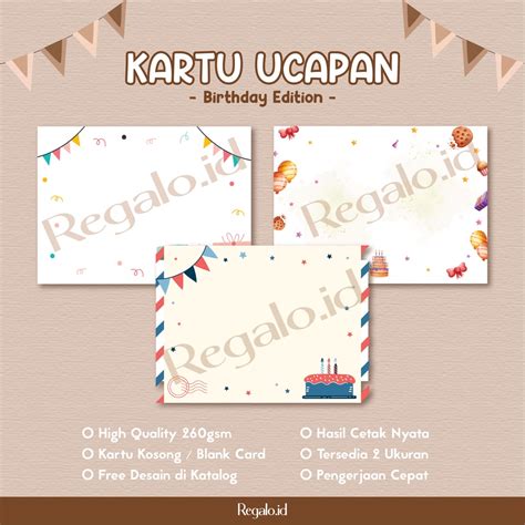 Jual [kartu Ucapan] Kartu Ulang Tahun Greeting Card Ulang Tahun