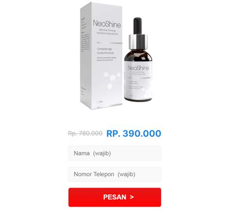 Neoshine Serum Ulasan Bahan Harga Efek Samping Asli Farmasi