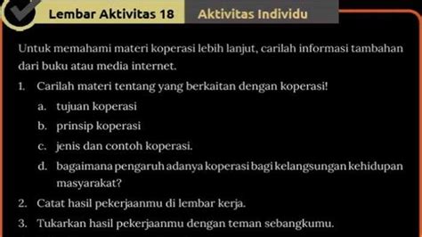 Kunci Jawaban Ips Kelas 8 Smp Halaman 198 Lembar Aktivitas 18 Kurikulum