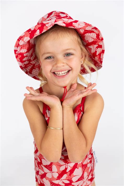 Butterfly Hat Kids Beach Hat Upf 50