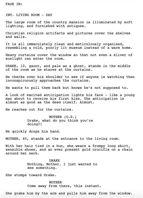 AMATEUR SHOWDOWN SCRIPTSHADOW CONTEST EDITION 4 Of 4