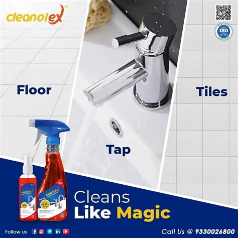 Bathroom Cleaners Ad Poster Spray Bottle Mockup Vector Image On