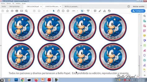 Etiquetas De Sonic Para Imprimir Actualizado Octubre