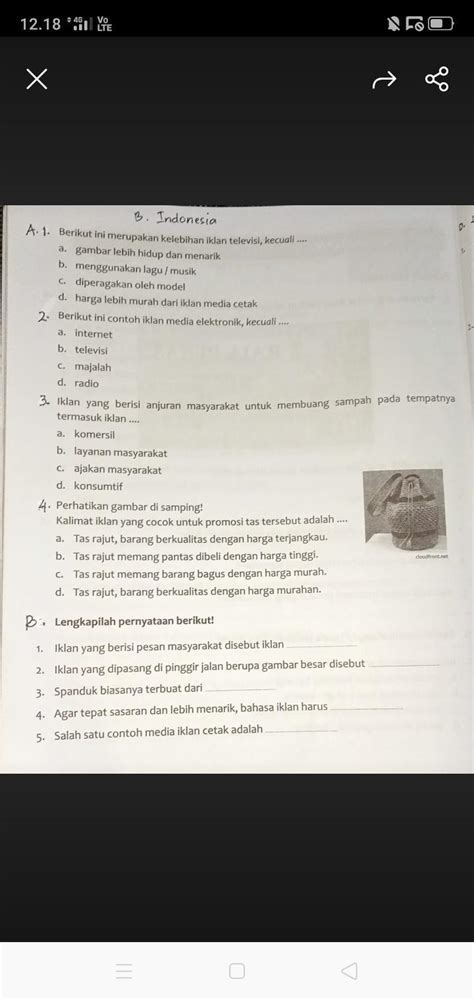 Tolong Kak Bantu Jawab Hari Ini Terakhir Dikumpulin Brainly Co Id