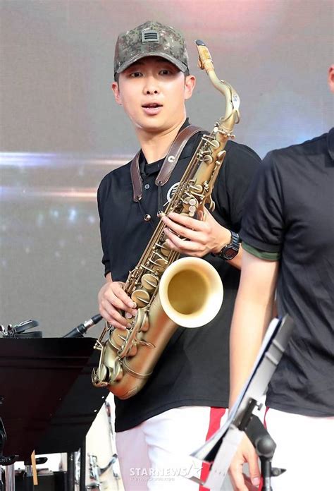 Bts S Rm After Playing The Saxophone At Jin S Discharge Ceremony