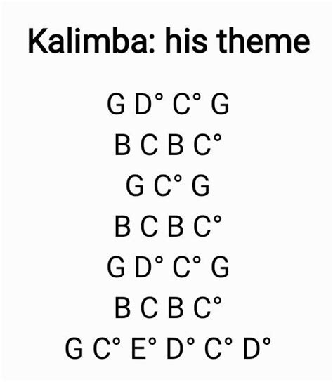 How To Play His Theme On A 17 Key Kalimba Piano Notes Songs Song