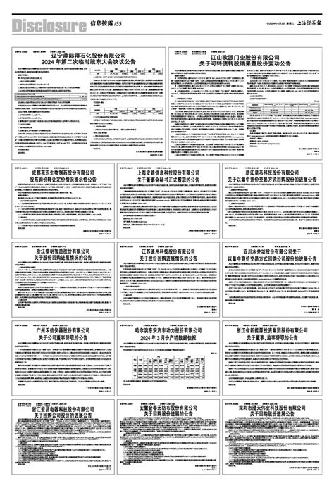 2024年04月02日 第55版：信息披露 上海证券报