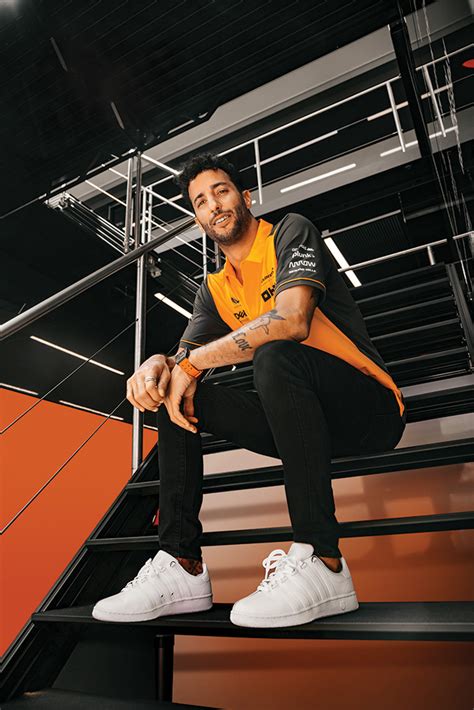 McLaren Race Car Driver Daniel Ricciardo Poses in K-Swiss, Photos ...