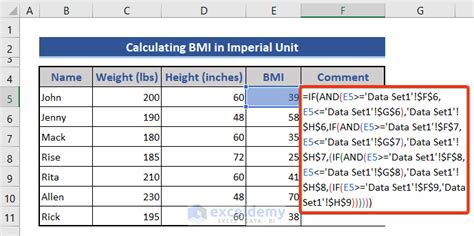 How To Use The Convert Function To Calculate Bmi In Excel