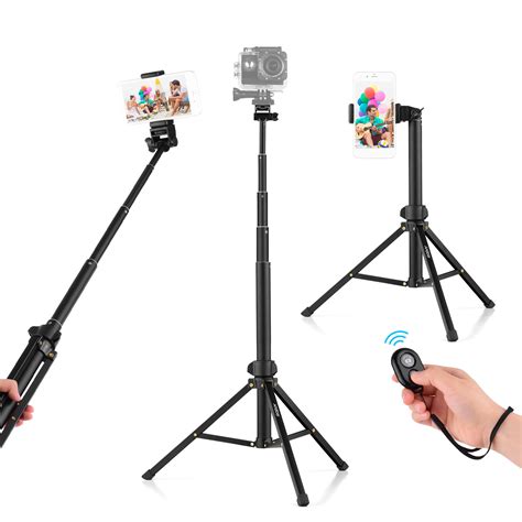 Andoer M In In Tripod Stand Extendable Selfie Stick Aluminum