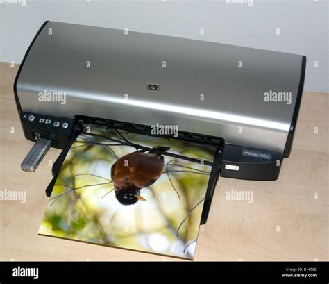 Colour Inkjet Printer Printing Color Photo Stock Photo Alamy