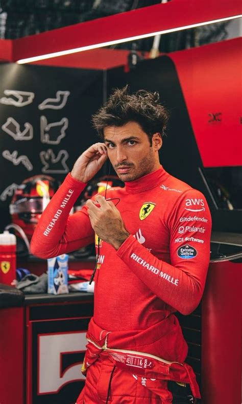 Carlos Sainz Jr Singapore Gp 2023 Ferrari Ferrari Formula 1 Carlos