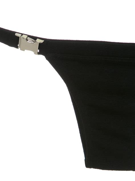 Amir Slama Buckles Bikini Set Black FARFETCH
