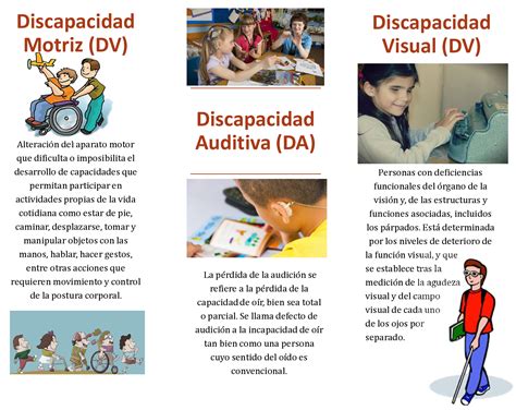 Principales Tipos De Discapacidad