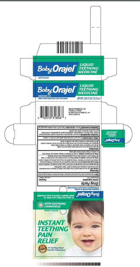 Baby Orajel Teething Medicine: Package Insert - Drugs.com