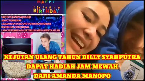 KEJUTAN ULANG TAHUN BILLY SYAHPUTRA DAPAT HADIAH KADO MEWAH DARI AMANDA