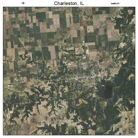 Aerial Photography Map of Charleston, IL Illinois