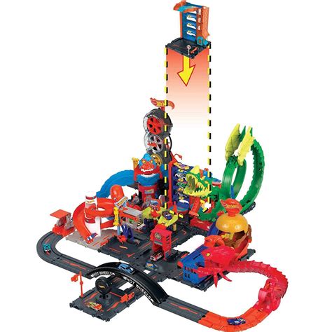 Hot Wheels City Downtown Parking Garage Playset