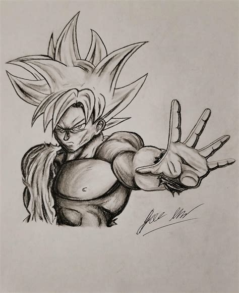 Goku giving the thumbs up drawing - artofgast