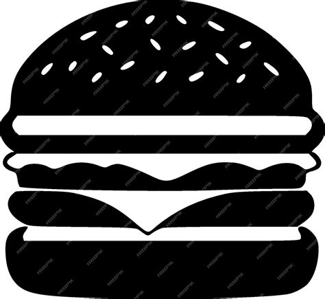 Premium Vector Hamburger Minimalist And Simple Silhouette Vector