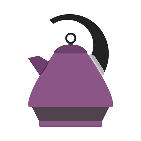 Kettle Water Icon Tea Vector Hot Teapot Kitchen Electric Drink Illustration Pot Design Isolated