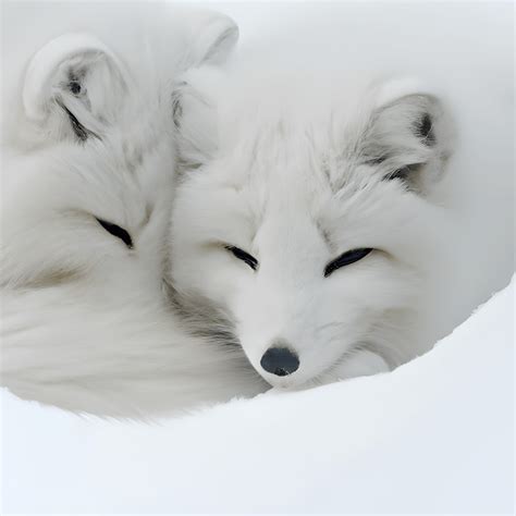 Snow Foxes · Creative Fabrica