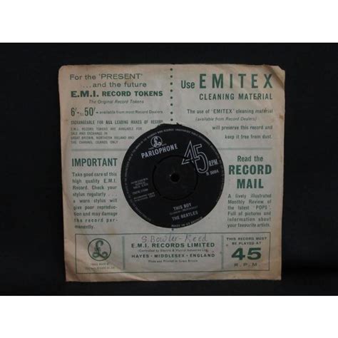 中古レコード BEATLES I Want To Hold Your Hand This Boy 117505 ユークリッド