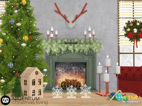 Argentum Christmas Living Decorations By Wondymoon Liquid Sims