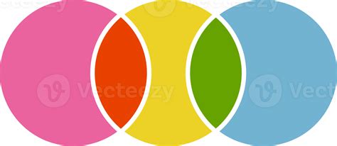 Venn Diagram Circle Intersection For Infographic Three Graph